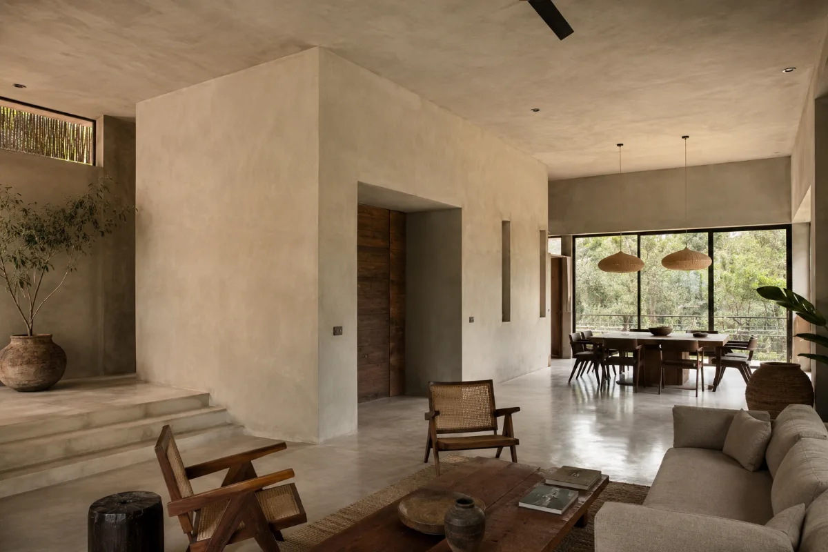 Interiores residenciales con Chukum Maya